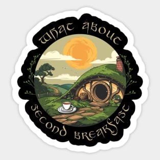 Second Breakfast - LOTR - dark Sticker